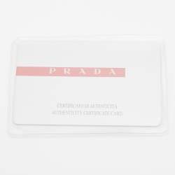 Pre Owned Prada Sport Orange Embroided Fabric Satchel