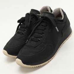 Prada Sport Black Nylon Low Top Sneakers Size 39