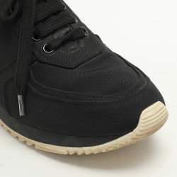 Prada Sport Black Nylon Low Top Sneakers Size 39