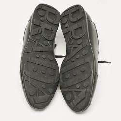Prada Sport Black Leather Low Top Sneakers Size 36.5