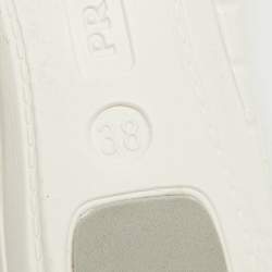 Prada Sport Light Grey Suede Low Top Sneakers Size 38