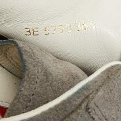 Pre Owned حذاء رياضي برادا سبورت شامواه رمادي عنق منخفض مقاس 36.5