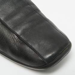 مملوكة مسبقًا حذاء رياضي برادا سبورت جلد ونسيج أخضر بأربطة مقاس 38.5