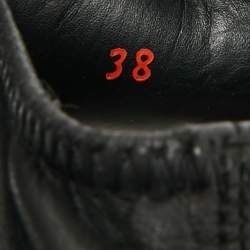 مملوكة مسبقًا حذاء رياضي برادا سبورت جلد ونسيج أخضر بأربطة مقاس 38.5