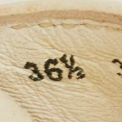 مملوكة مسبقًا صندل برادا سبورت إسفين بكعب منصة حزام كاحل جلد أبيض مقاس 36.5