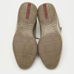 Pre Owned Prada Sport Size 36.5 Grey Suede Low Top Sneakers