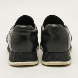 مملوكة مسبقًا حذاء رياضي برادا سبورت نيوبرين أسود/وردي بتصميم مفتوح مقاس 39