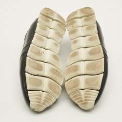 مملوكة مسبقًا حذاء رياضي برادا سبورت نيوبرين أسود/وردي بتصميم مفتوح مقاس 39