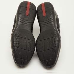 Pre Owned Prada Sport Size 39 Black Leather and Nylon Low Top Sneakers