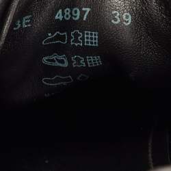 Pre Owned Prada Sport Size 39 Black Leather and Nylon Low Top Sneakers