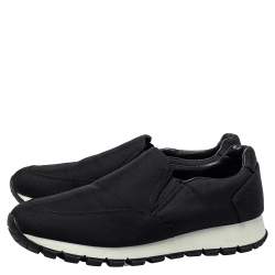 مملوكة مسبقًا حذاء رياضى برادا سبورت سليب أون كانفاس أسود 37