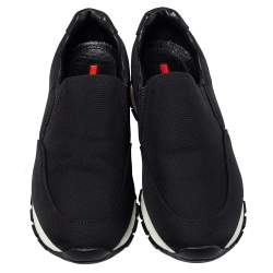 مملوكة مسبقًا حذاء رياضى برادا سبورت سليب أون كانفاس أسود 37