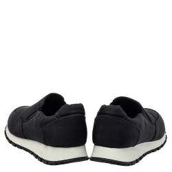 مملوكة مسبقًا حذاء رياضى برادا سبورت سليب أون كانفاس أسود 37