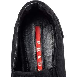 مملوكة مسبقًا حذاء رياضى برادا سبورت سليب أون كانفاس أسود 37