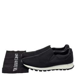 مملوكة مسبقًا حذاء رياضى برادا سبورت سليب أون كانفاس أسود 37