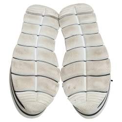 Pre Owned Prada Sport Black Leather Platform Sneakers Size 38