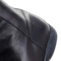 Pre Owned Prada Sport Black Leather Riding Boots Size 40