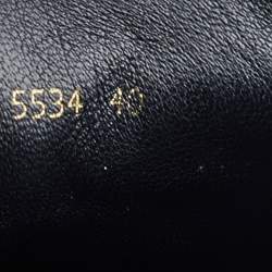 Pre Owned Prada Sport Blue Patent Leather Low Top Sneakers Size 40