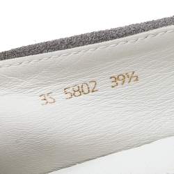 Pre Owned Prada Sport Grey Suede Slip On Sneakers Size 39.5