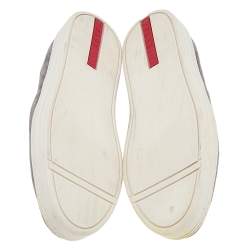 Pre Owned Prada Sport Grey Suede Slip On Sneakers Size 39.5