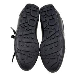 Pre Owned Prada Sport Black Leather Low Top Sneakers Size 37