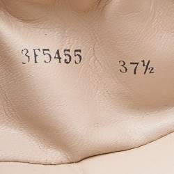 Pre Owned Prada Sport Black Patent Leather Bow Logo Scrunch Ballet Flats Size 37.5