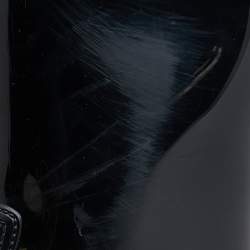 Pre Owned Prada Black Rubber Rain Boots Size 37