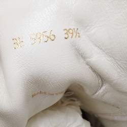 Pre Owned Prada Sport White/Grey Leather Low-Top Sneakers Size 39.5