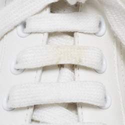 Pre Owned Prada Sport White/Grey Leather Low-Top Sneakers Size 39.5