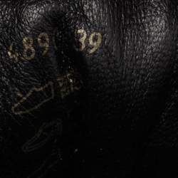 Pre Owned Prada Sport Black Patent Leather and Neoprene Low-Top Sneakers Size 39