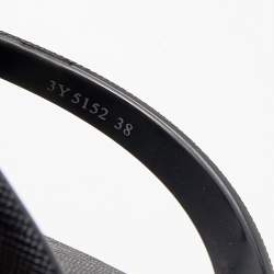 Pre Owned Prada Sport Black Rubber Thong Flats Size 38