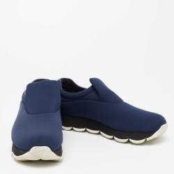 Pre Owned Prada Sport Blue Nylon Slip On Sneakers Size 40.5
