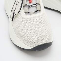 Pre Owned Prada Sport White/Grey Mesh and Neoprene America’s Cup Sneakers Size 36