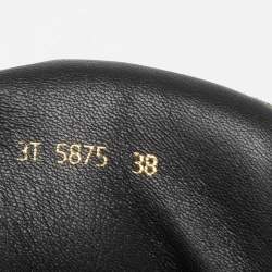 Pre Owned Prada Sport Olive Green/Black Suede and Rubber Lace-Up Ankle Boots Size 38