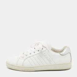 Prada Sport White Leather Low-Top Sneakers Size 36