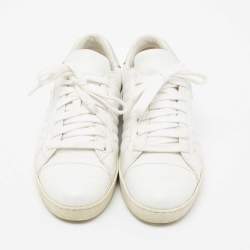 Prada Sport White Leather Low-Top Sneakers Size 36