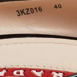 Pre Owned Prada Sport Black Patent Leather Peep Toe Cork Wedge Pumps Size 40