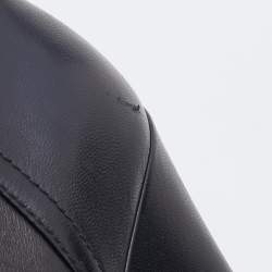 Pre Owned Prada Sport Black Leather Knee Length Wedge Boots Size 37.5