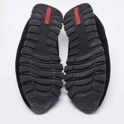 Pre Owned Prada Sport Black Mesh Low-Top Sneakers Size 40
