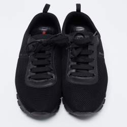 Pre Owned Prada Sport Black Mesh Low-Top Sneakers Size 40