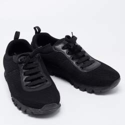 Pre Owned Prada Sport Black Mesh Low-Top Sneakers Size 40