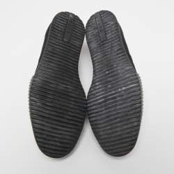 Prada Sport Black Canvas and Rubber Low Top Sneakers Size 37.5