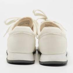 Pre Owned Prada Sport Off White Canvas Low Top Sneakers Size 36.5