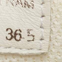 Pre Owned Prada Sport Off White Canvas Low Top Sneakers Size 36.5