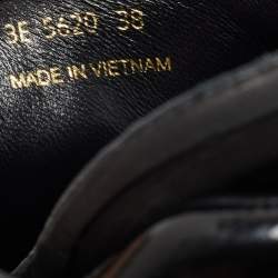 Pre Owned Prada Sport Black Patent Leather Low Top Sneakers Size 38