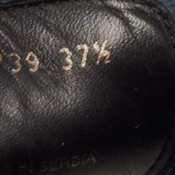 Pre Owned Prada Sport Black/Blue Leather Brogue Derby Size 37.5