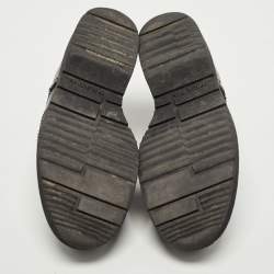 Pre Owned Prada Sport Black/Blue Leather Brogue Derby Size 37.5