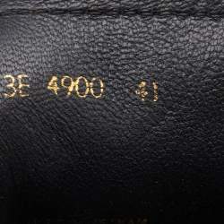 Prada Sport Black Leather Low Top Sneakers Size 41