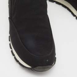 Pre Owned Prada Sport Black Canvas Slip On Sneakers Size 39