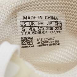 Pre Owned Prada Sport x Adidas White Mesh Luna Rossa Sneakers Size 37 1/3